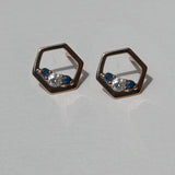 Selena Earrings :: OG :: Blue Sapphires