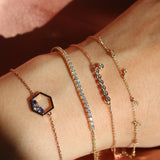 Sienna Bracelet - Rose Gold + Rubie’s