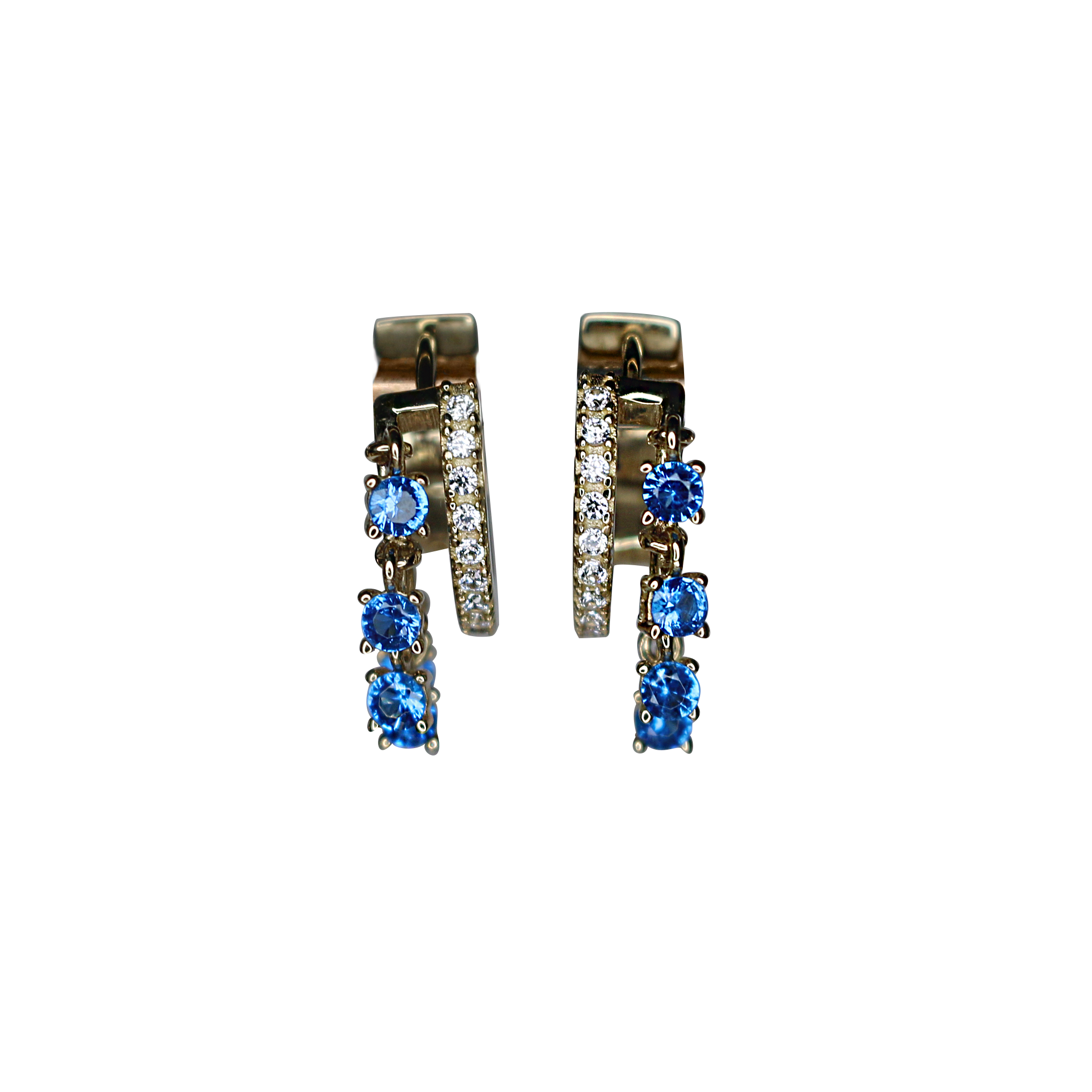 Vanessa Earrings Blue - ARI GISELLE FINE JEWELS