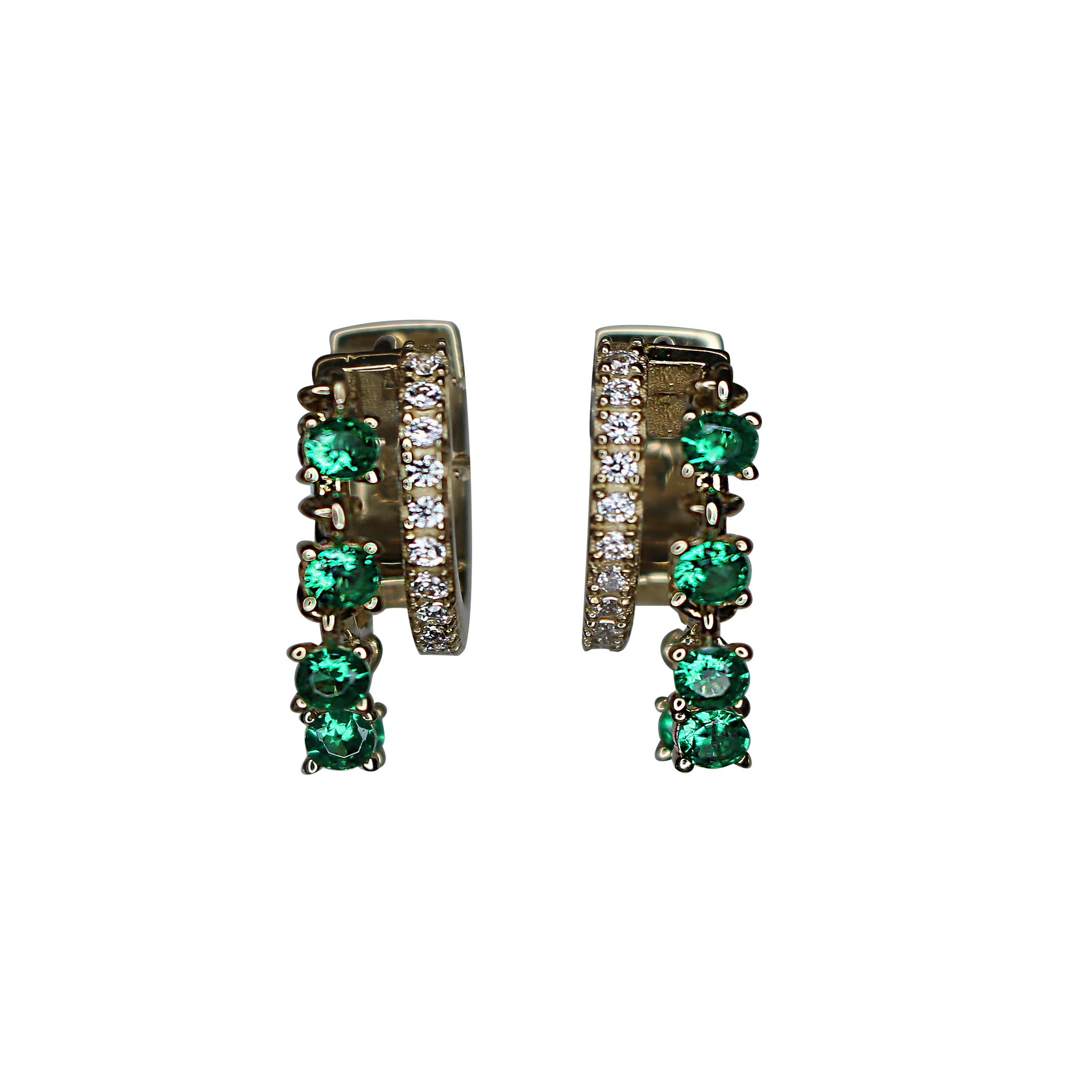 Vanessa Earring - Green - ARI GISELLE FINE JEWELS